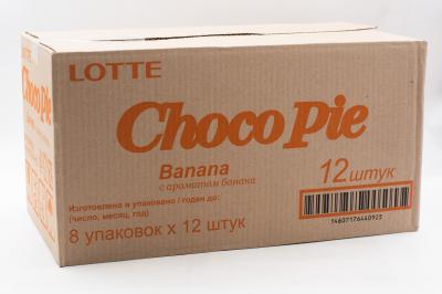 Печенье Lotte Сhoco Pie Banana 336 грамм