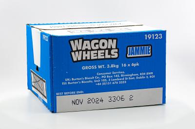 Печенье с суфле и джемом покрытое глазурью с ароматом шоколада Wagon Wheels 228.6 г