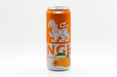 Напиток Singha Lemon Soda Yuzu безалкогольный газированный без сахара с высоким содержанием витамина C 330 мл ж/б