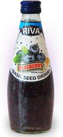 Basil seed drink Blueberries flavor "Напиток Семена базилика с ароматом черники" 290мл