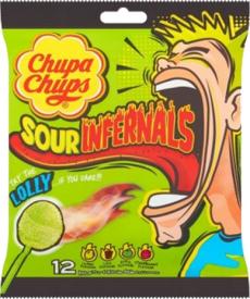 Кислые конфеты Chupa Chups Lolly на палочках 114 гр
