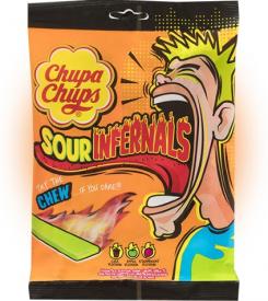 Жевательные кислые конфеты Chupa Chups 90 гр