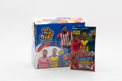 Карамель леденцовая с карточками с изображением персонажей и людей Sweet Candy Cards World football heroes (Китай) 1г