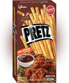 Хлебные палочки "Pretz" Запеченных крылышек с соусом барбекю 25 гр