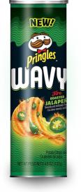 Рифленые чипсы Pringles Вэйви со вкусом жаренных халапеньо 137 грамм