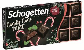 Шоколад темный Schogetten с сахарными гранулами с мятой 100 гр